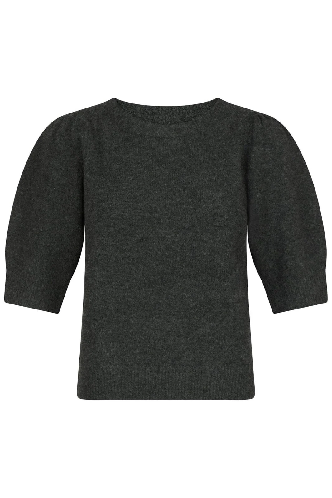 Neo Noir Martha Bow Knit Tee antracit