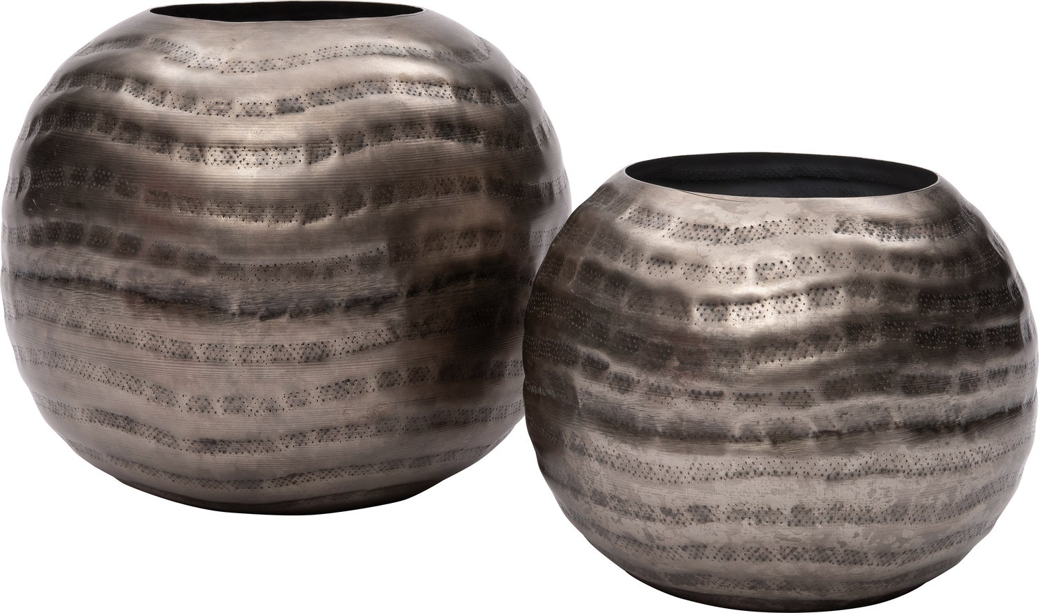 Intratuin bloempot Saniya zilver D 25 H 21 cm