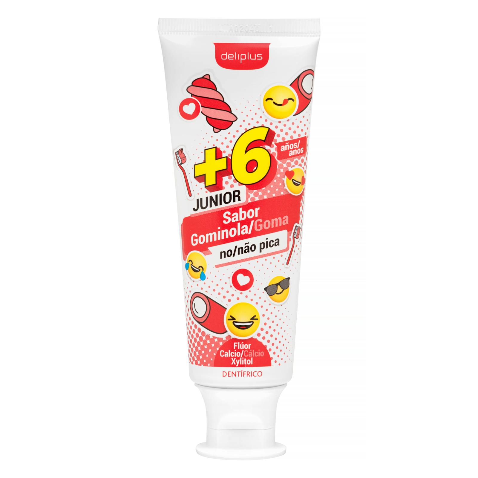 Dentifrice Deliplus pour enfants +6 ans, saveur gomme