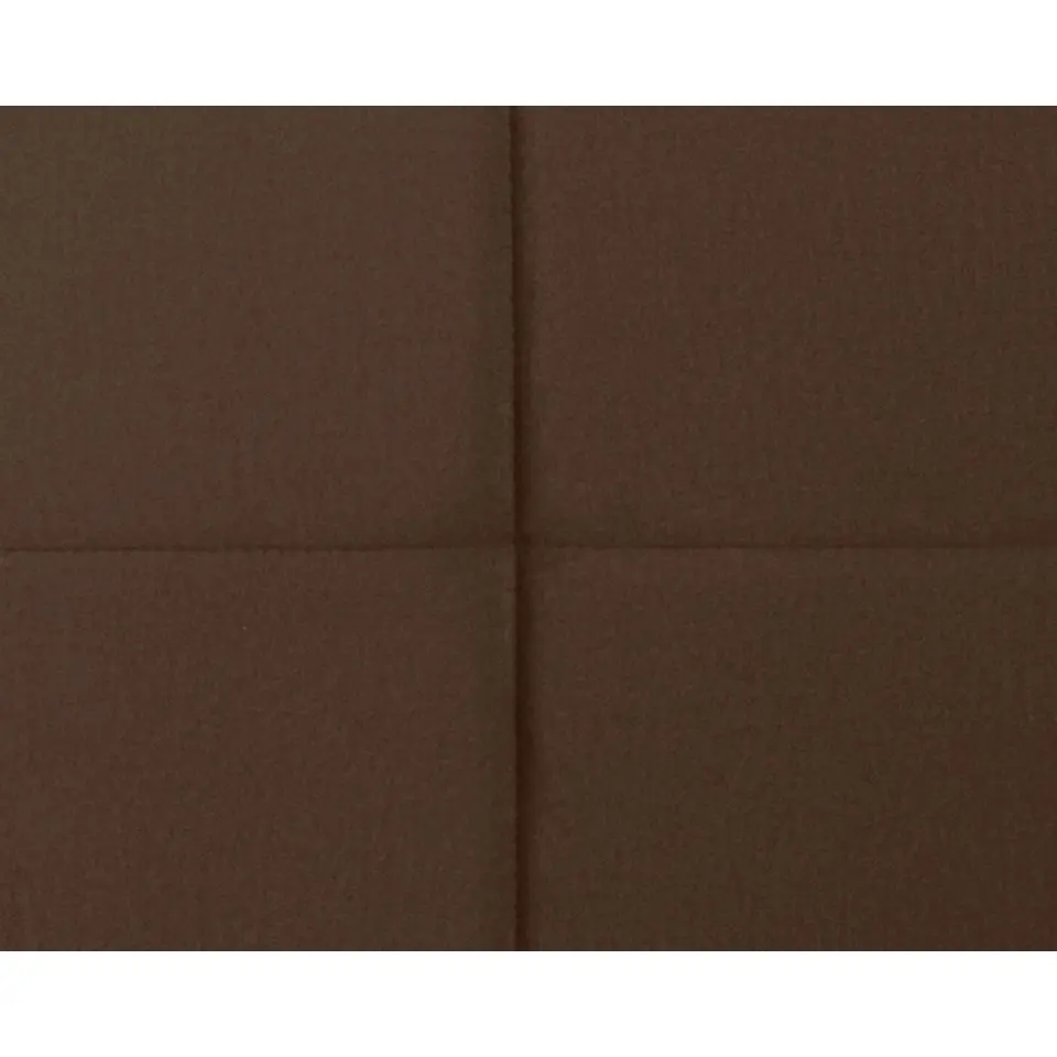 Boxspring met voetbord Liv geblokt - bruin - 90x200 cm - vierkante poot