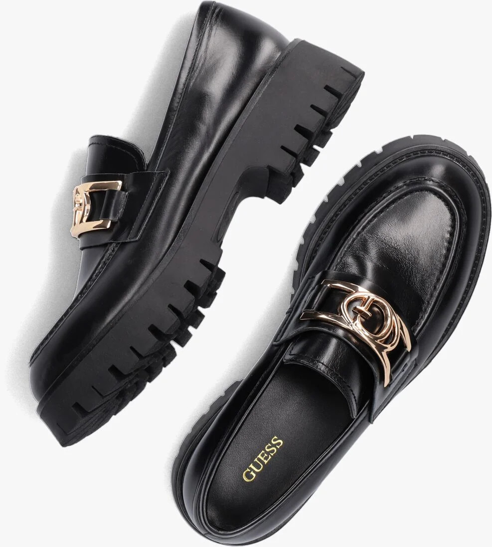 GUESS zwarte guess loafers ilary