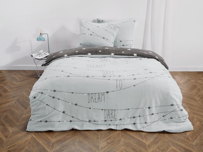 Draaibaar microvezel-fleece beddengoed 240 x 220 cm