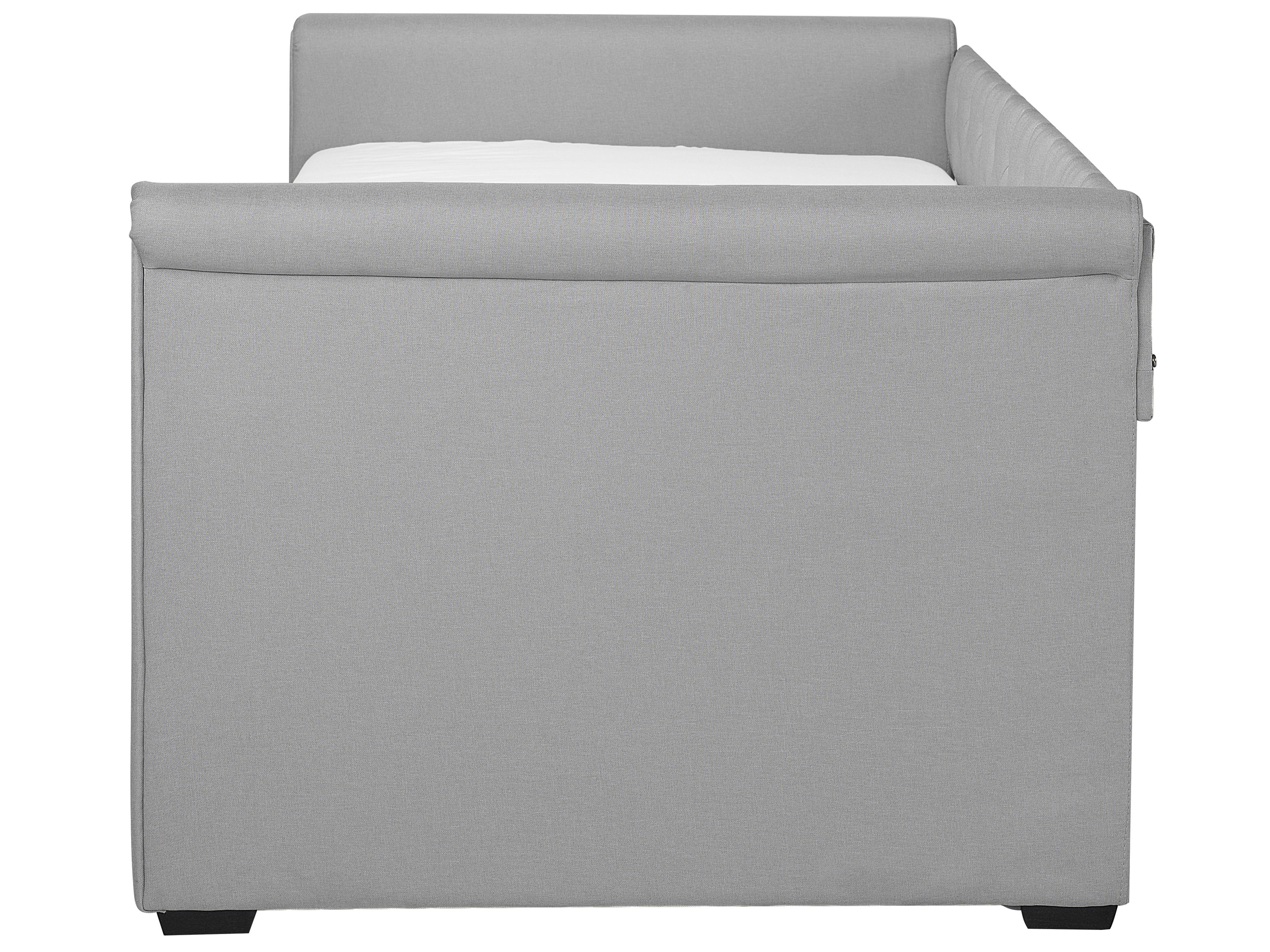 Onderschuifbed Stof LIBOURNE 90 x 200 cm Lichtgrijs