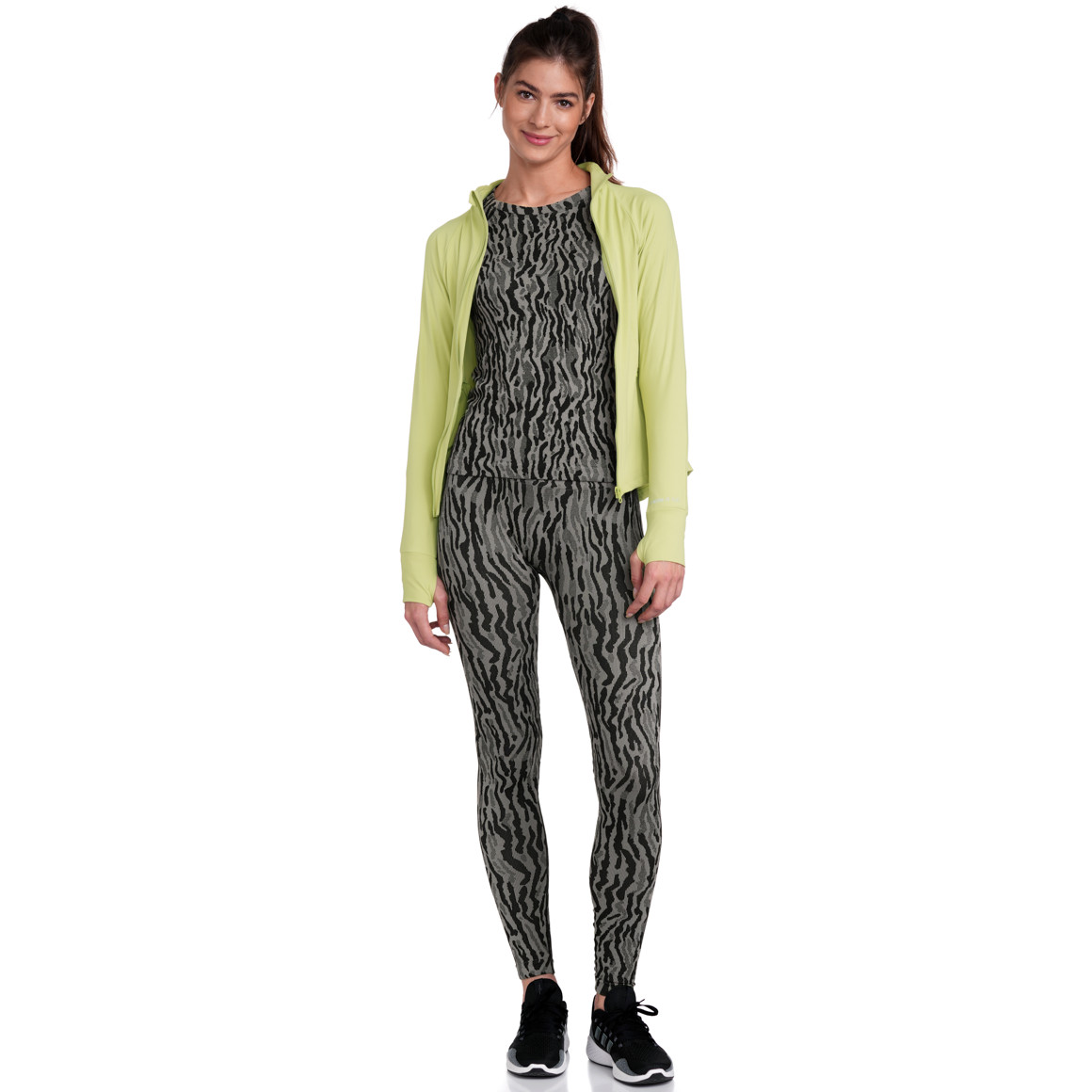 Gina Sports Damen Sport-Jacke mit Reißverschluss hellgrün