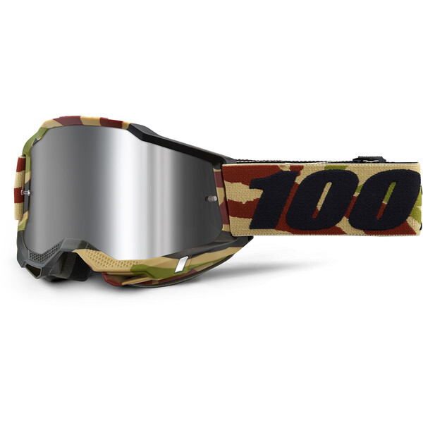 100% - Masque Accuri 2 Mission - Silver Flash Mirror Camouflage Marron