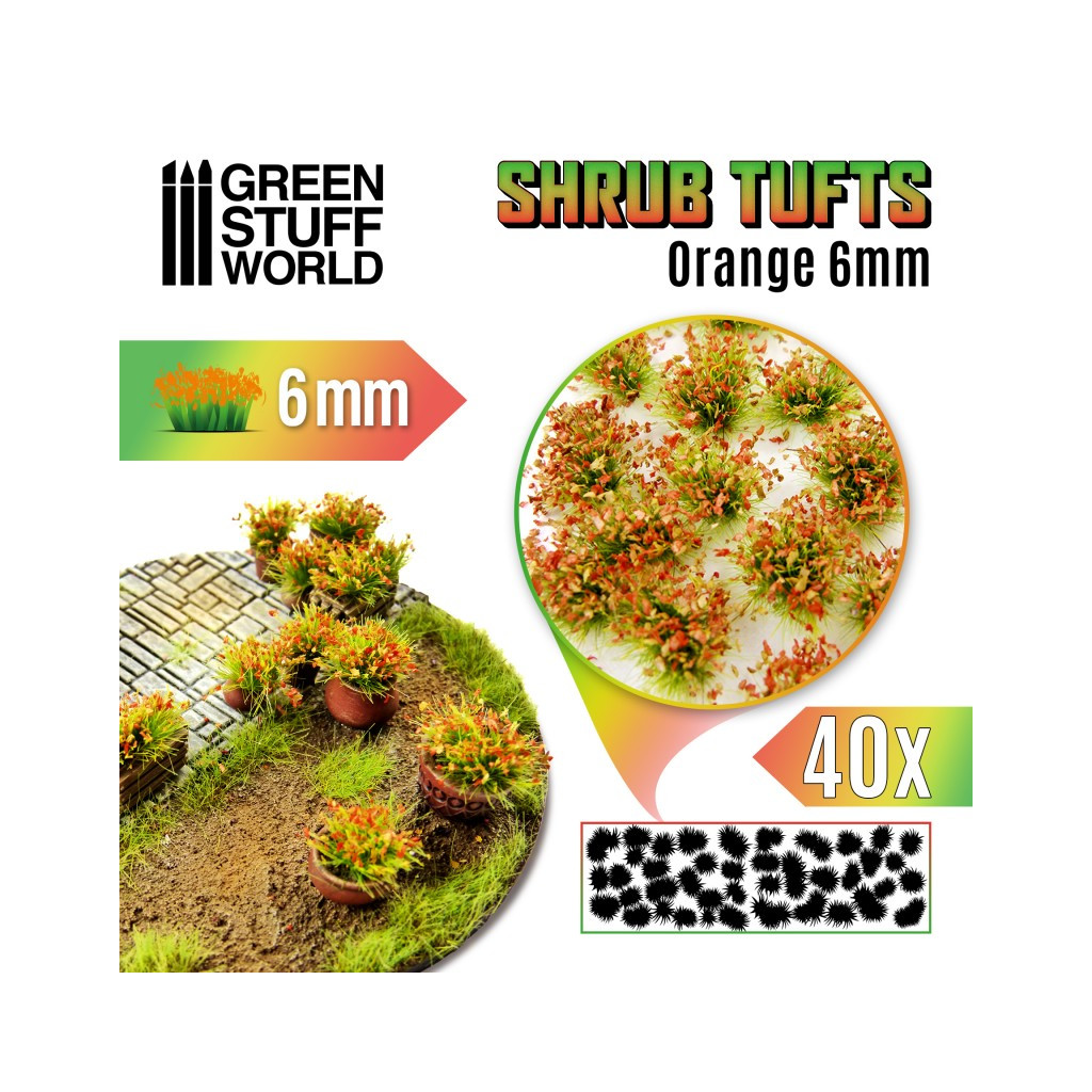 Green Stuff World - Touffes d'Arbustes - 6mm