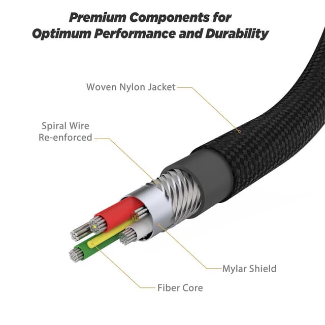 Strikeline Braided Ladekabel m/USB-C Til USB-C