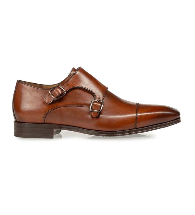 Van Bommel 12295/00 Instap 2 gespen H darkcognac