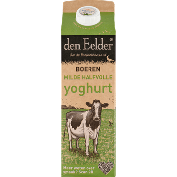 Den Eelder Boeren Milde Halfvolle Yoghurt 1 L