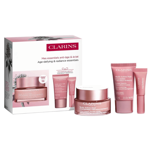 Multi-Active Coffret Essentiels anti-âge & éclat CLARINS