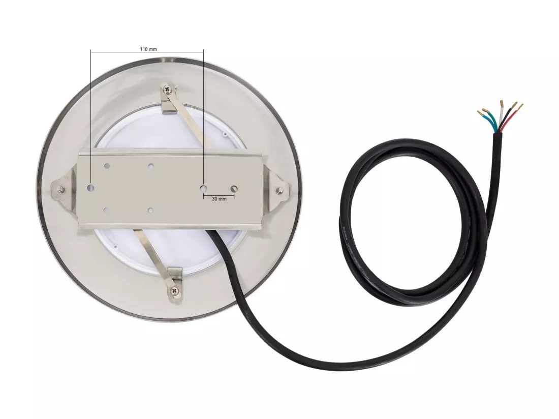 Spot LED Piscine en Saillie Inox RGBW Submersible 12V DC IP68 35W Oui RGBW