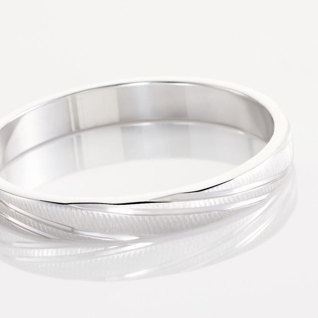 Alliance Eros Brossee Ruban Plat Or Blanc