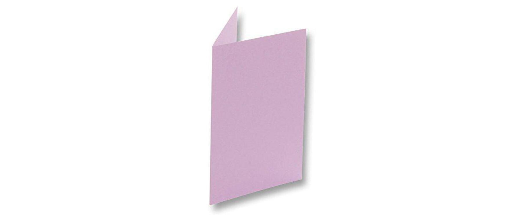 Blankokarte 220 g/m² rechteckig LilaBlankokarte