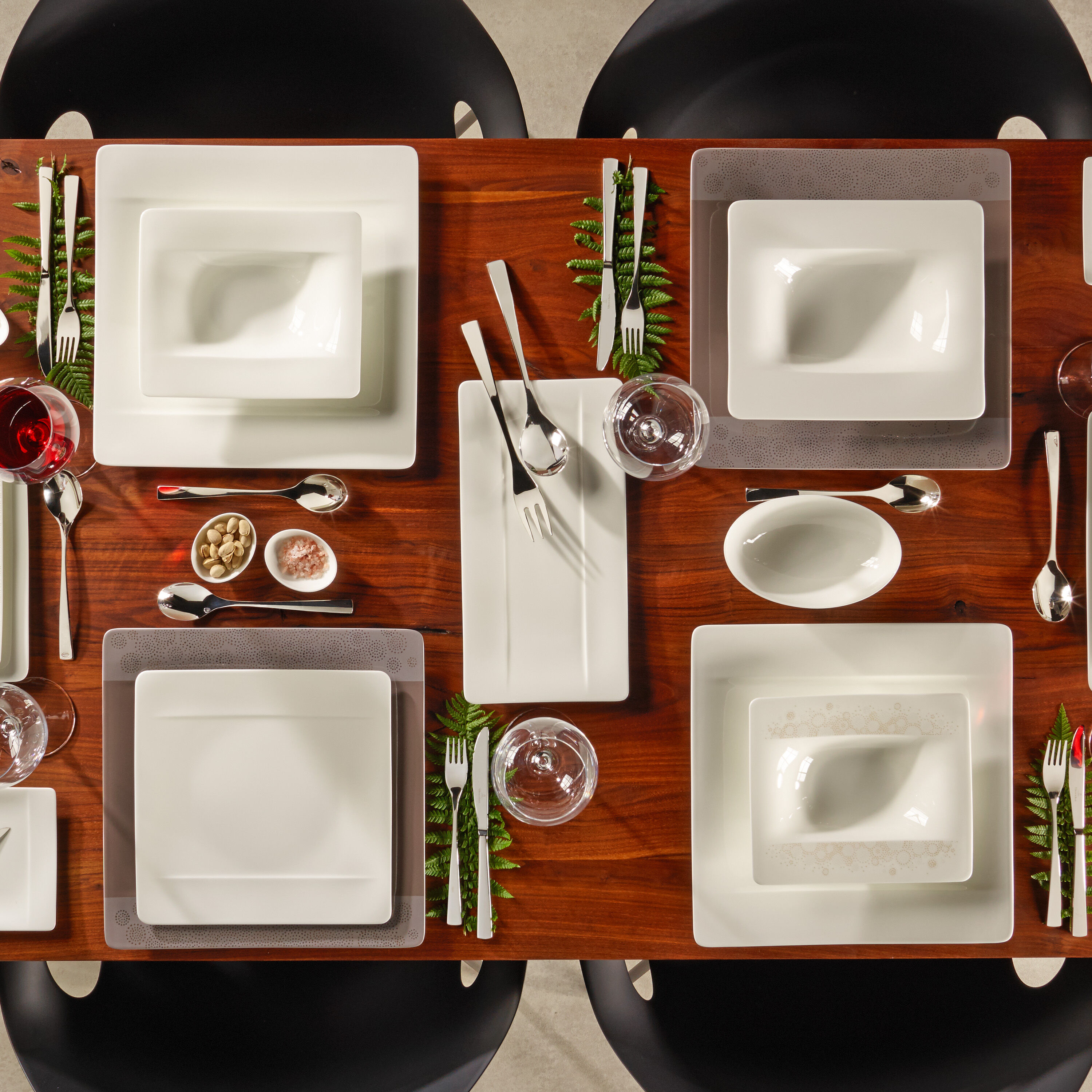 Modern Grace Dinner plate White, 10.8'', Premium Bone Porcelain
