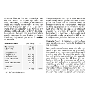Fytostar SleepFit 3in1 Slaapformule Capsules 20CP