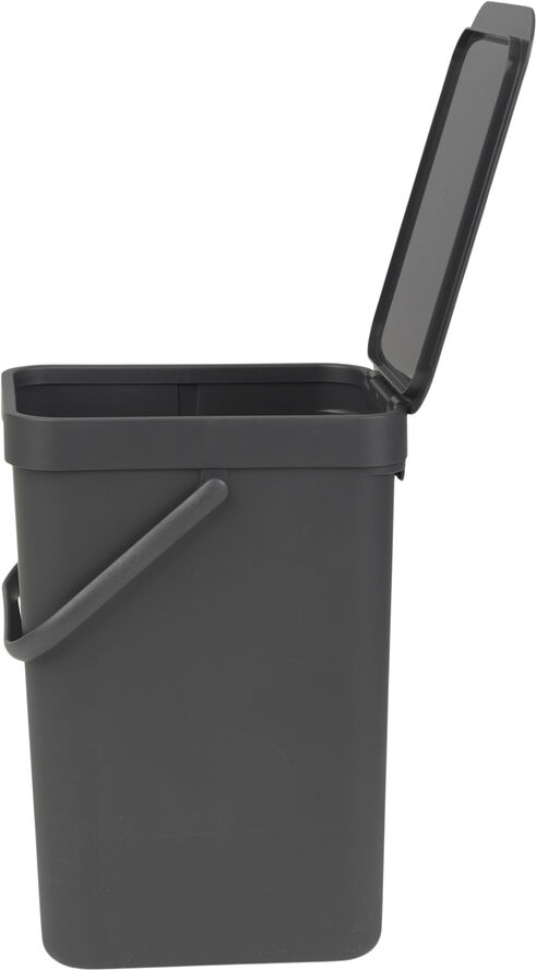 Brabantia Affaldsspand m/låg sort.kon. 12 ltr Grey