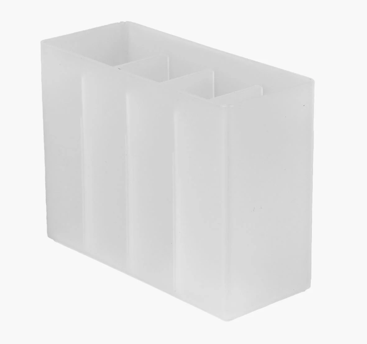 Oppbevaringsboks frostet - 5,6x13,5x10,2 cm