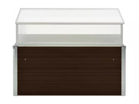 Serre Marron 100 x 100 x 85 cm Acier galvanisé