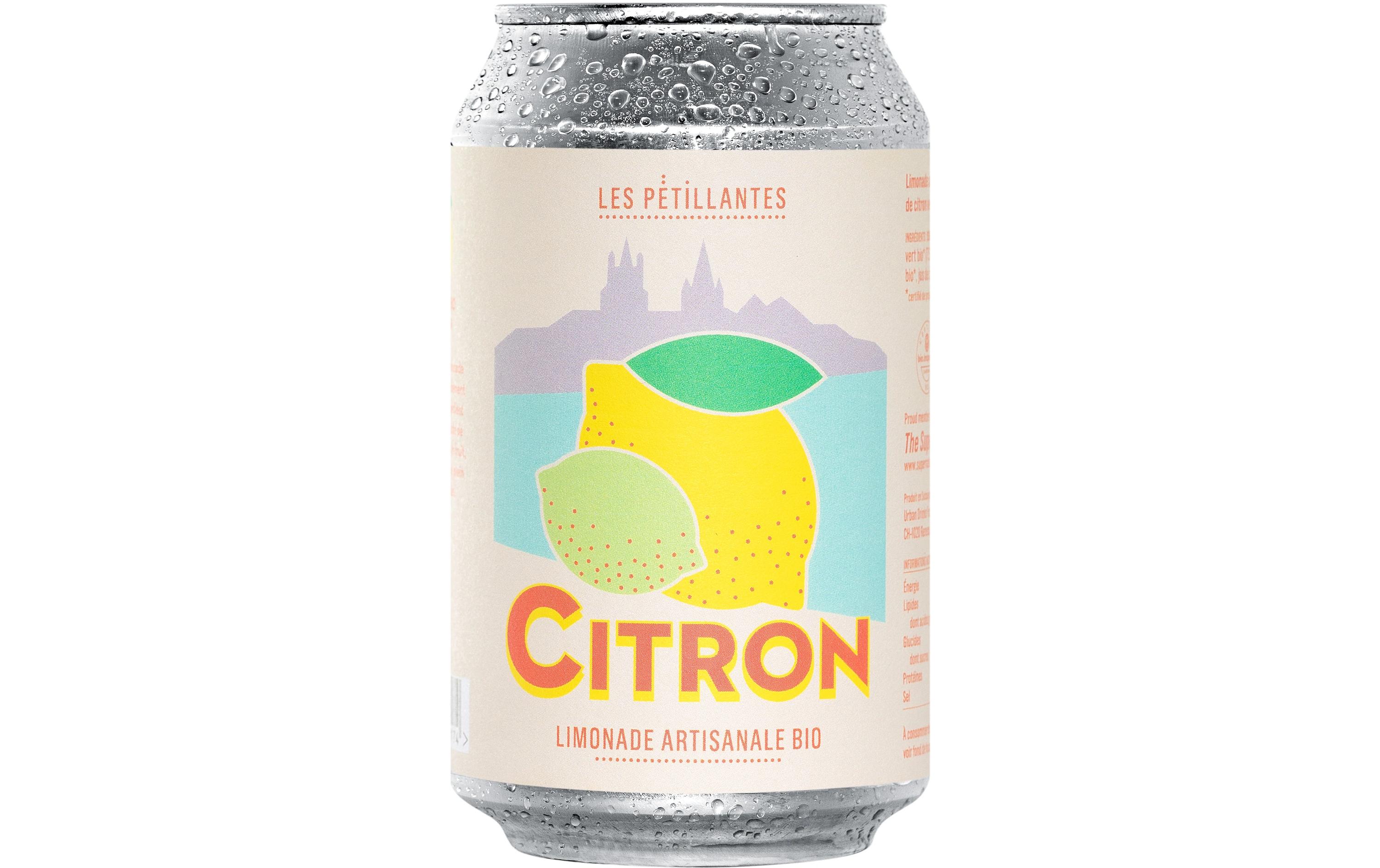 Bio Zitronen Limonade les pétillantes 0.33 lDie echte hausgemachte Limonade aus der Schweiz