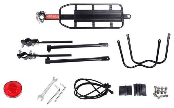 Porte-bagages vélo noir VTT/Vélo de ville - jusqu'à 30 KG