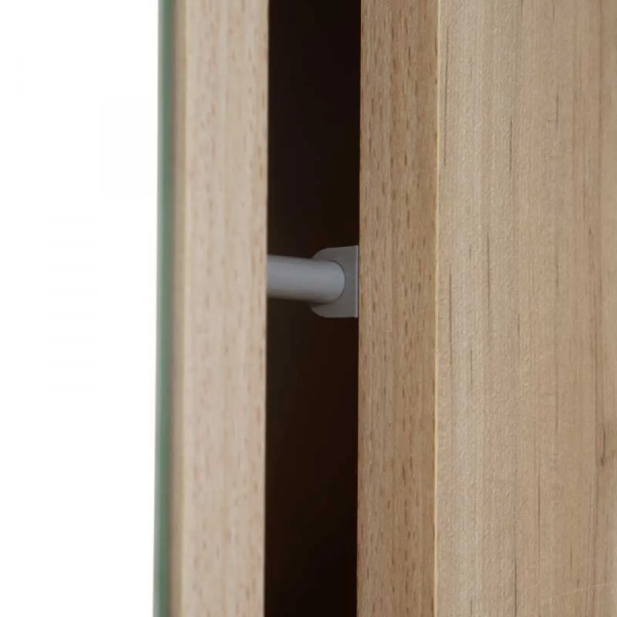 dansmamaison Meuble d'entrée LEGA - Chêne & Blanc mat