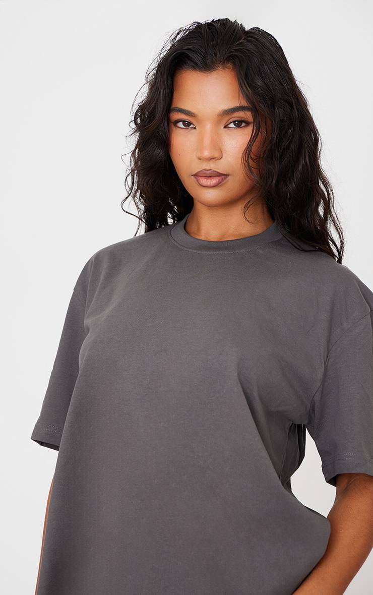 Charbon T-shirt Oversize En Coton
