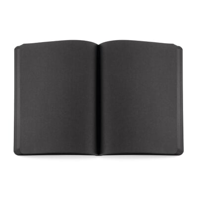 Notizbuch Not White, Schwarz