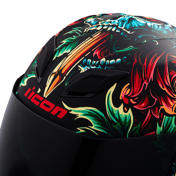 Icon - Casque Airflite Mips Omnicrux™ Noir / Bleu / Rouge / Vert