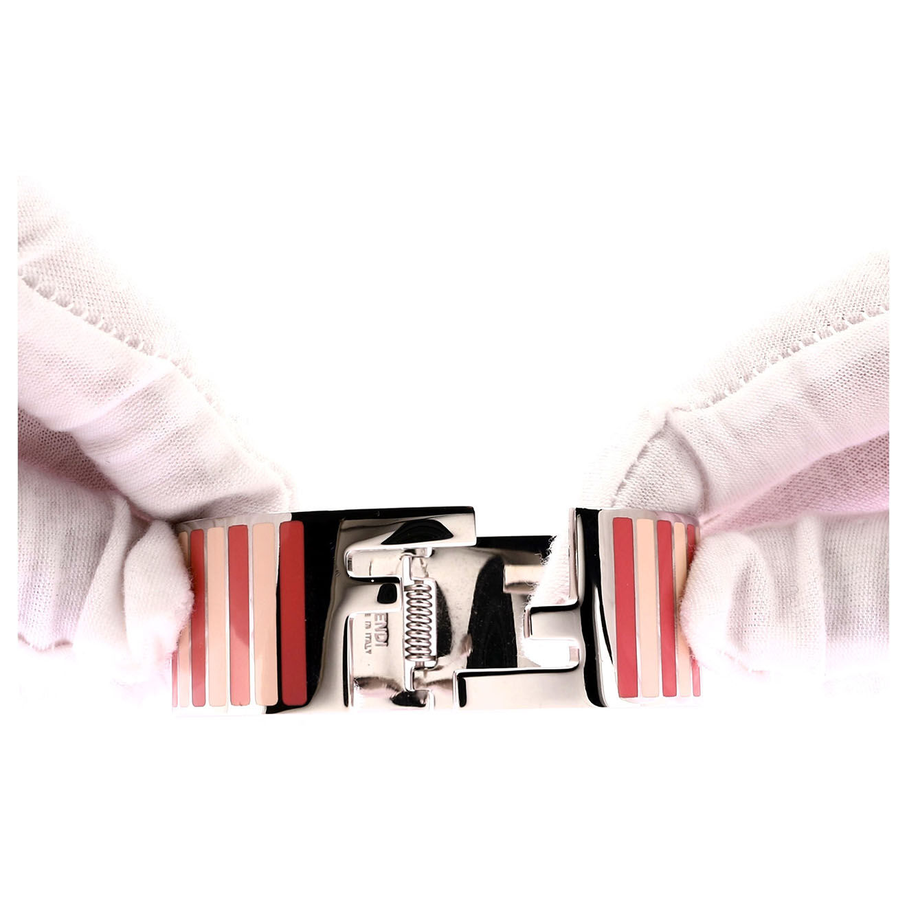 Fendi Bracelet Rayures rose/beige - Parfait état