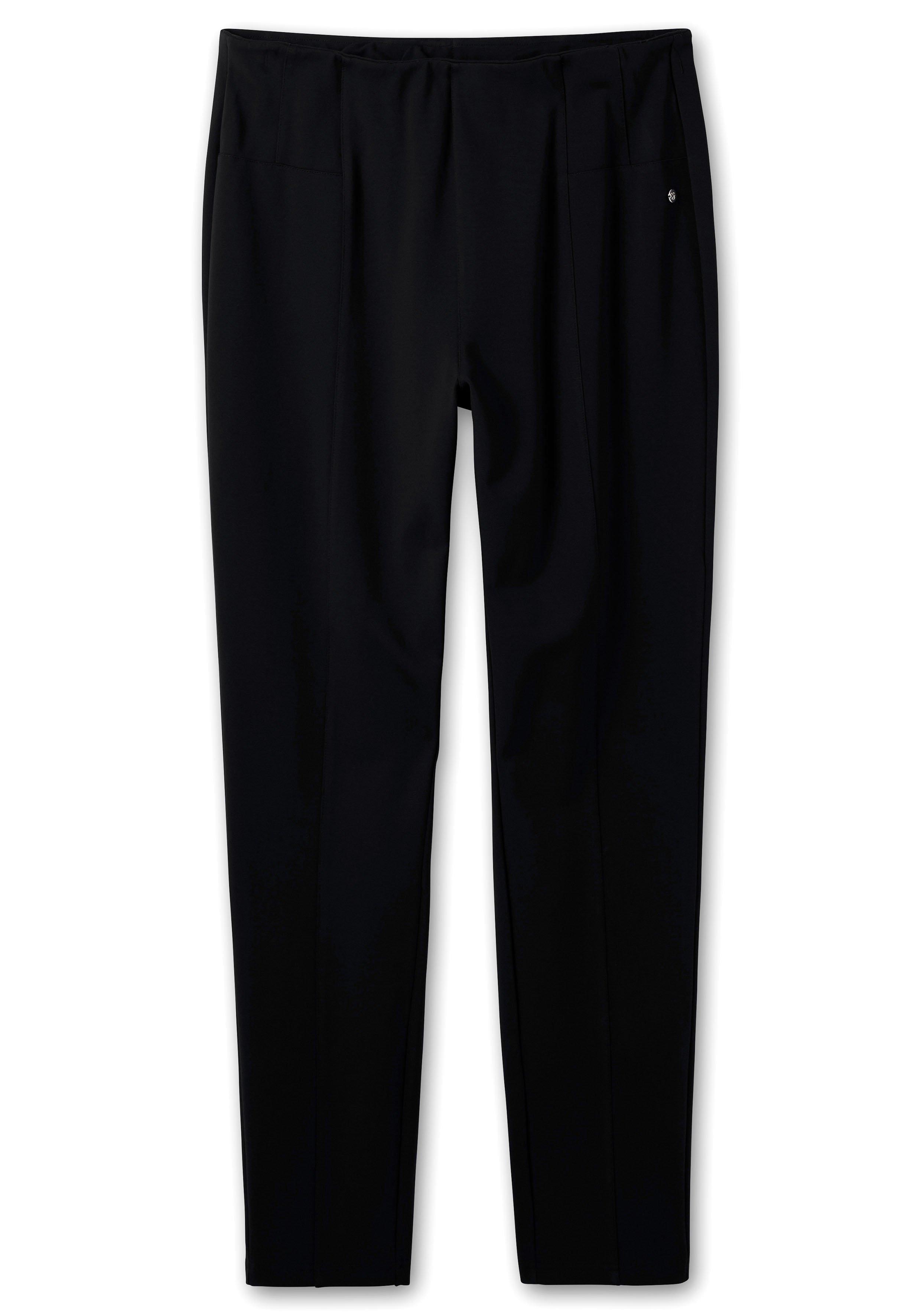 Jerseyhose aus Interlock, schmale Beinform
