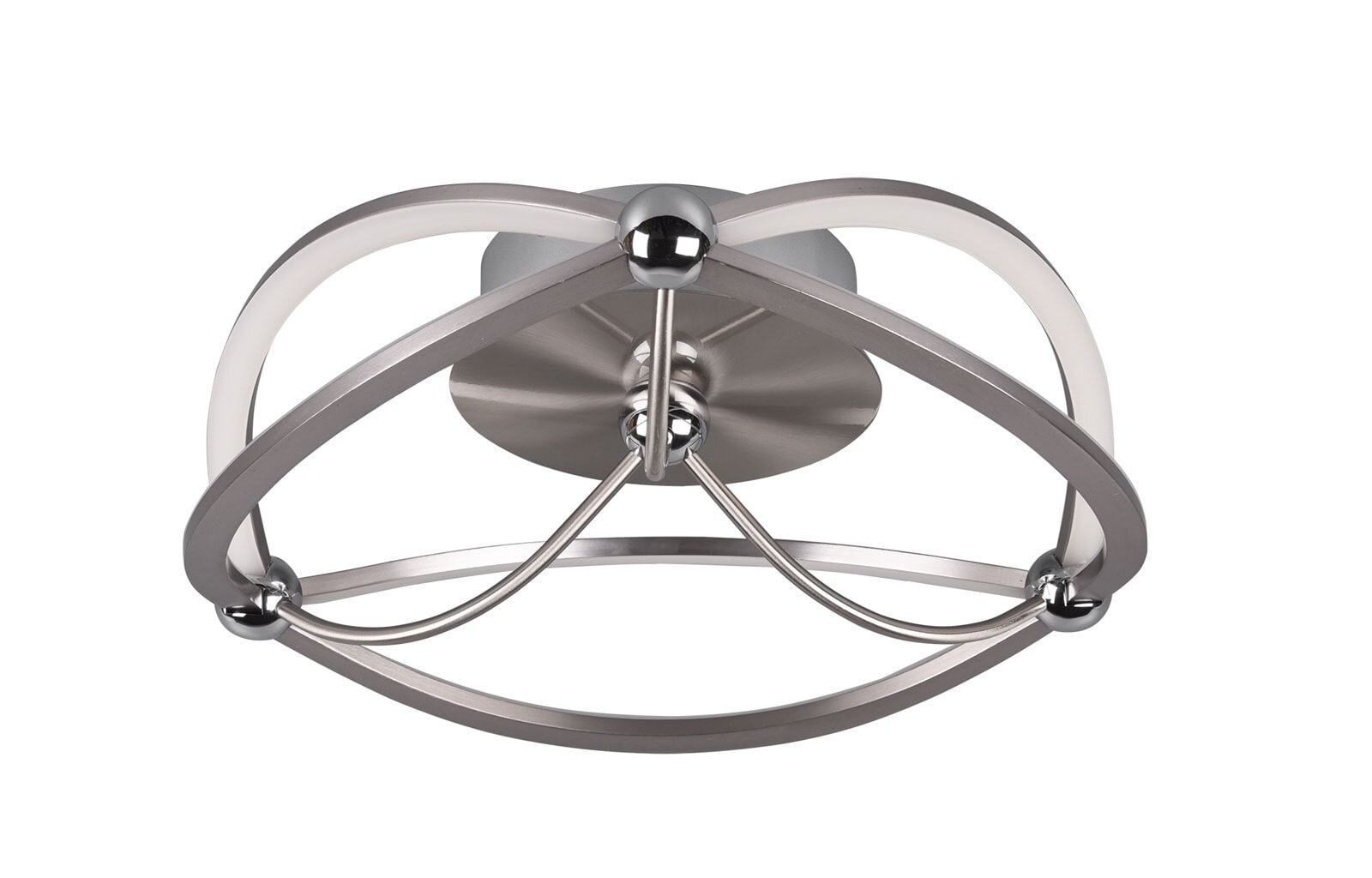 Charivari Deckenleuchte, 621210107, grau, silber, D/H: 41/14 cm, Metall