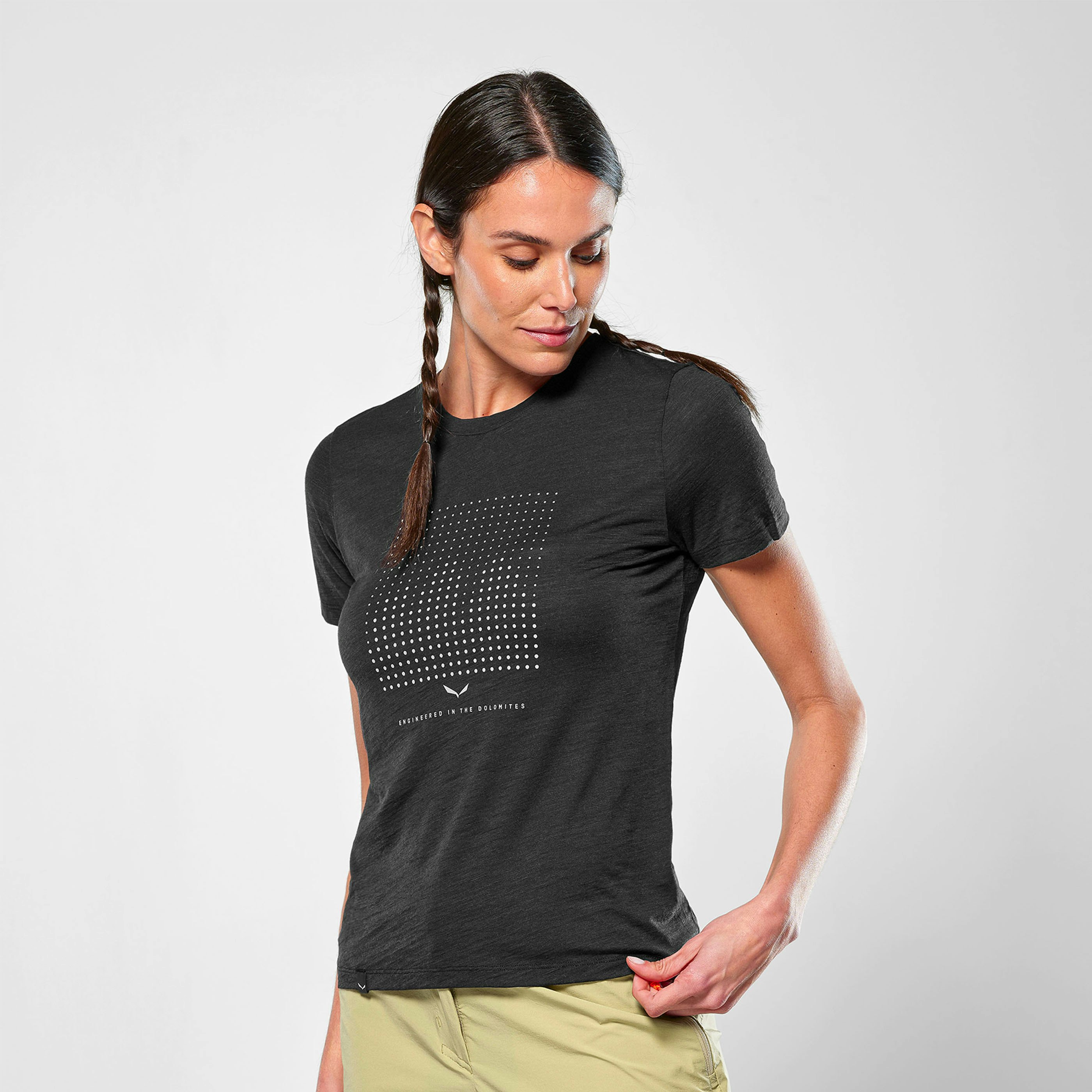 Eagle Dotted Mountain Trainer Merino T-Shirt Damen