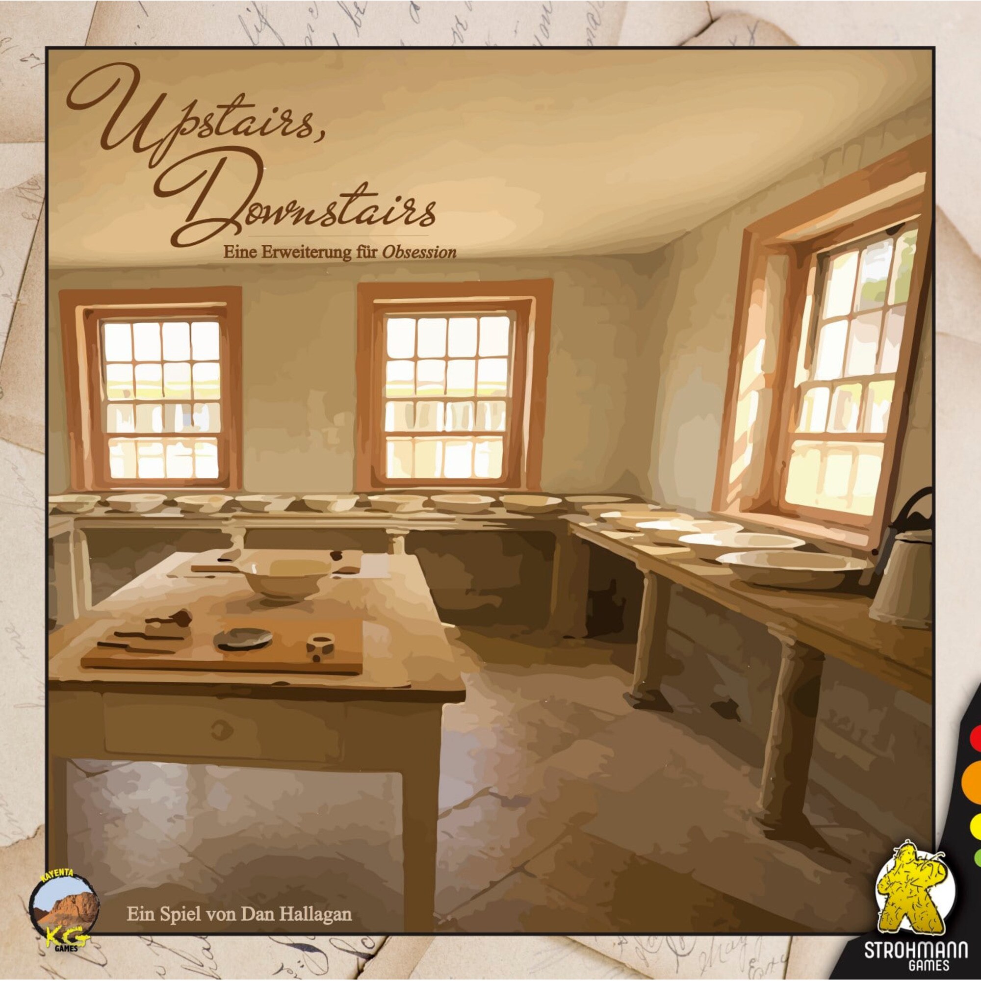 Pegasus Brettspiel Obsession - Upstairs, Downstairs