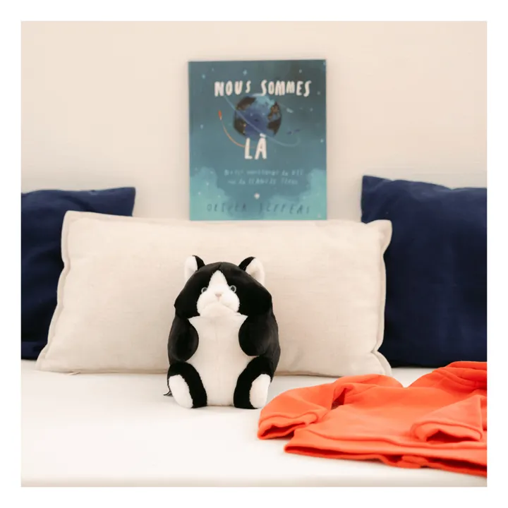 La Pelucherie Peluche Roodoodoo Chacha le Chat | Noir