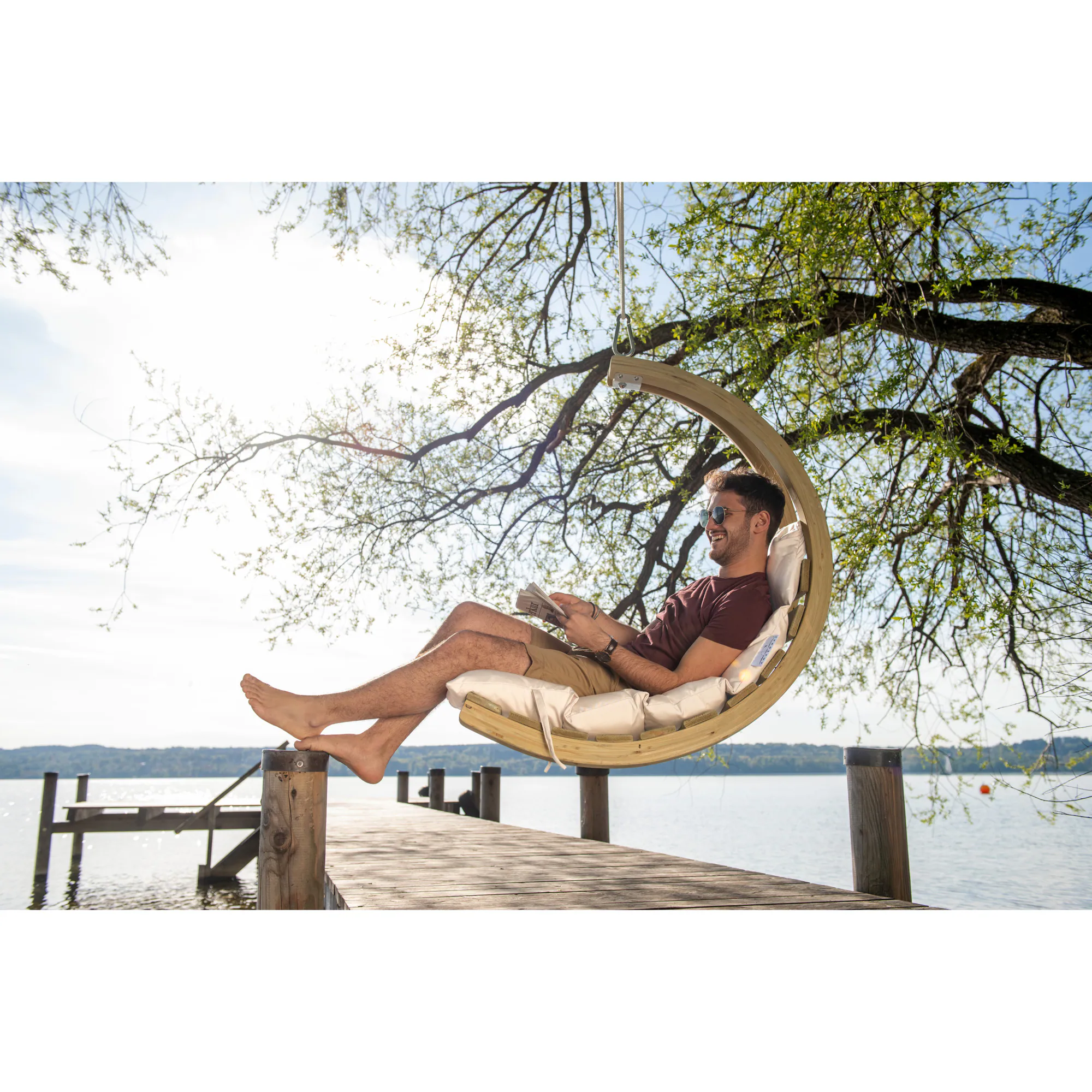 Amazonas Hängesessel Swing Chair Creme