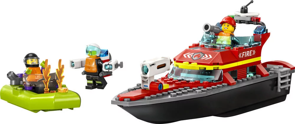 LEGO®CITY 60373 - LE BATEAU DE SAUVETAGE DES POMPIERS