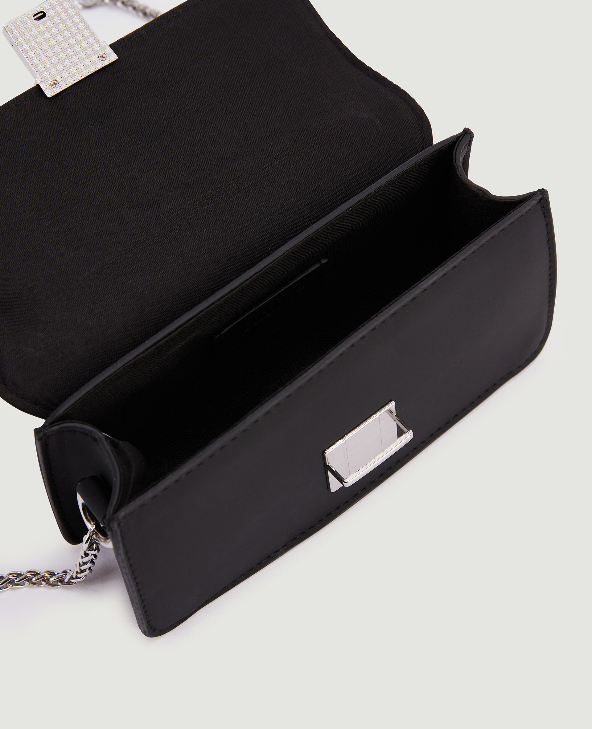 Mini sac rigide avec clous - Noir
