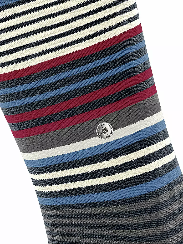 BURLINGTON Herren Kniestrümpfe STRIPE 40-46 marine blau