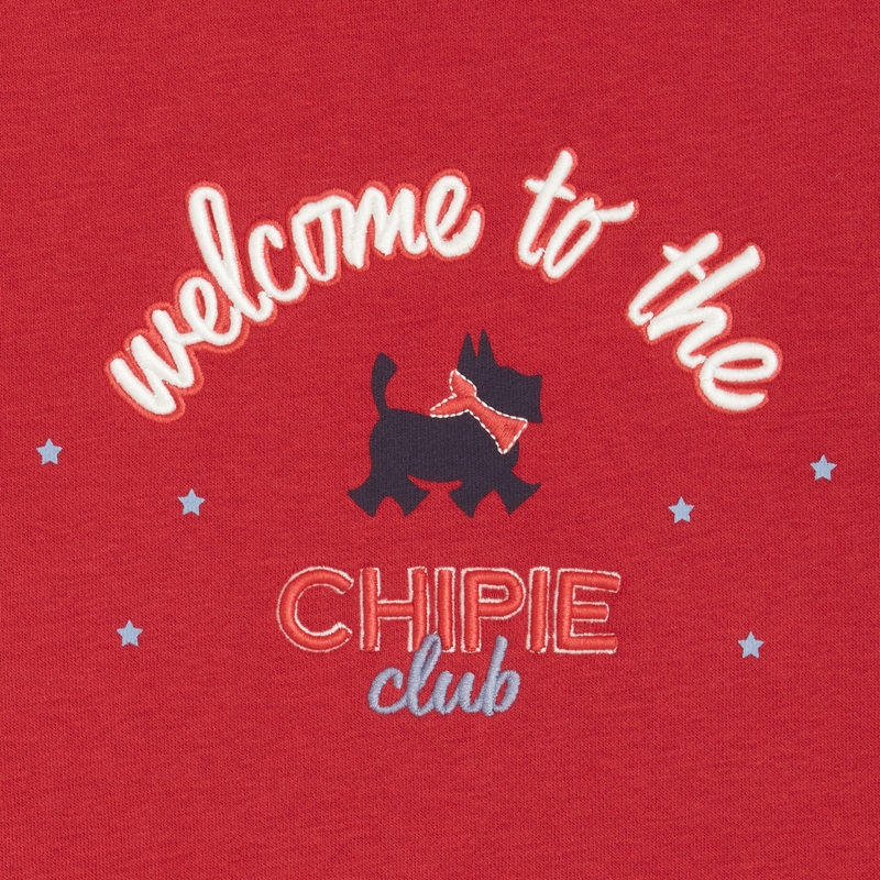 Sweat rouge Chipie fille