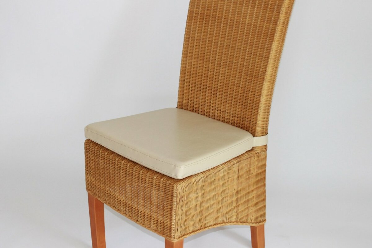 Sedex 4x Sitzpolster LARISSA Kunstleder beige