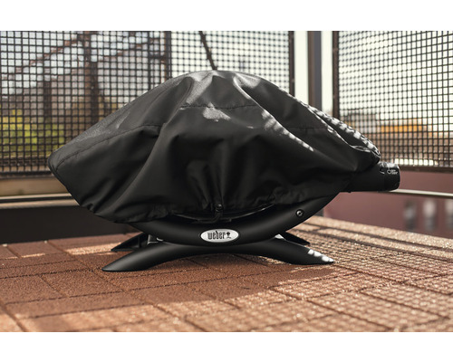 Weber Grillhoes, Weerbestendige Hoes voor Q100/1000, Waterafstotend Polyester, Zwart