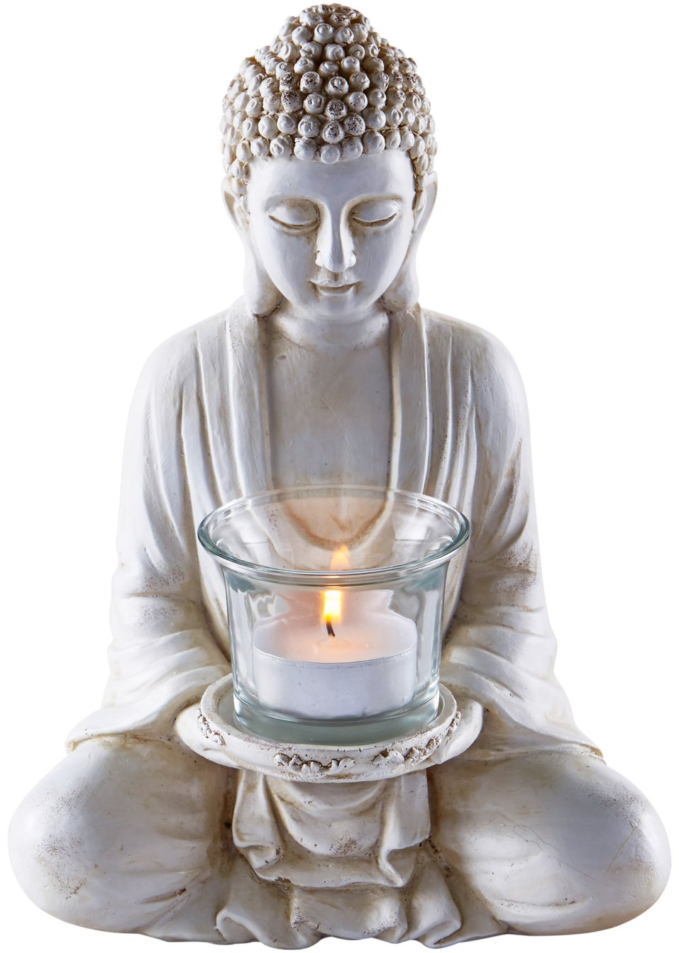 Statuette Bouddha avec photophore