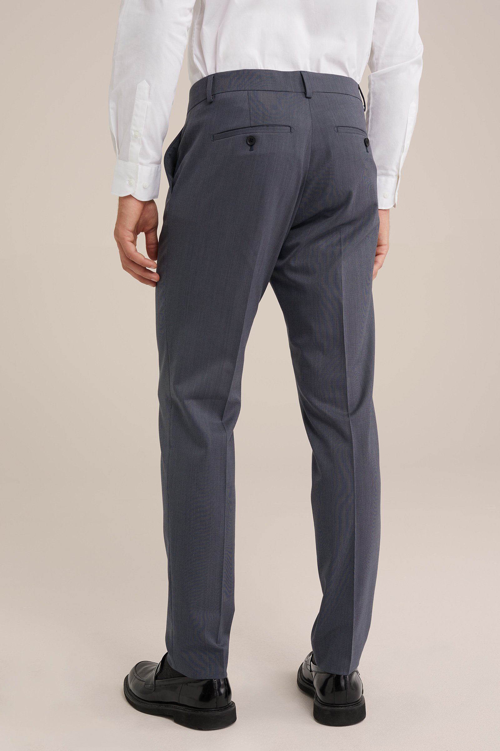 premium slim fit pantalon WE Fashion Grijs