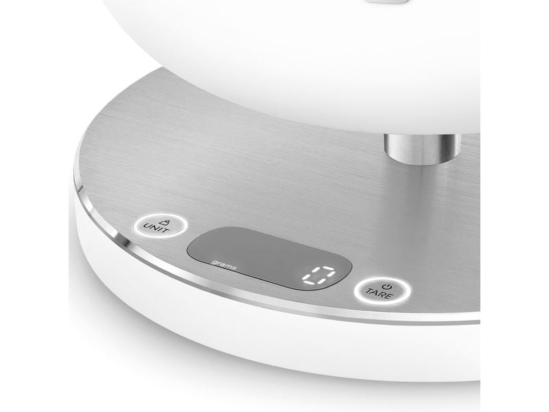 SMEG Küchenwaage KSC01 WhMWW Weiss Küchenwaage aus Edelstahl