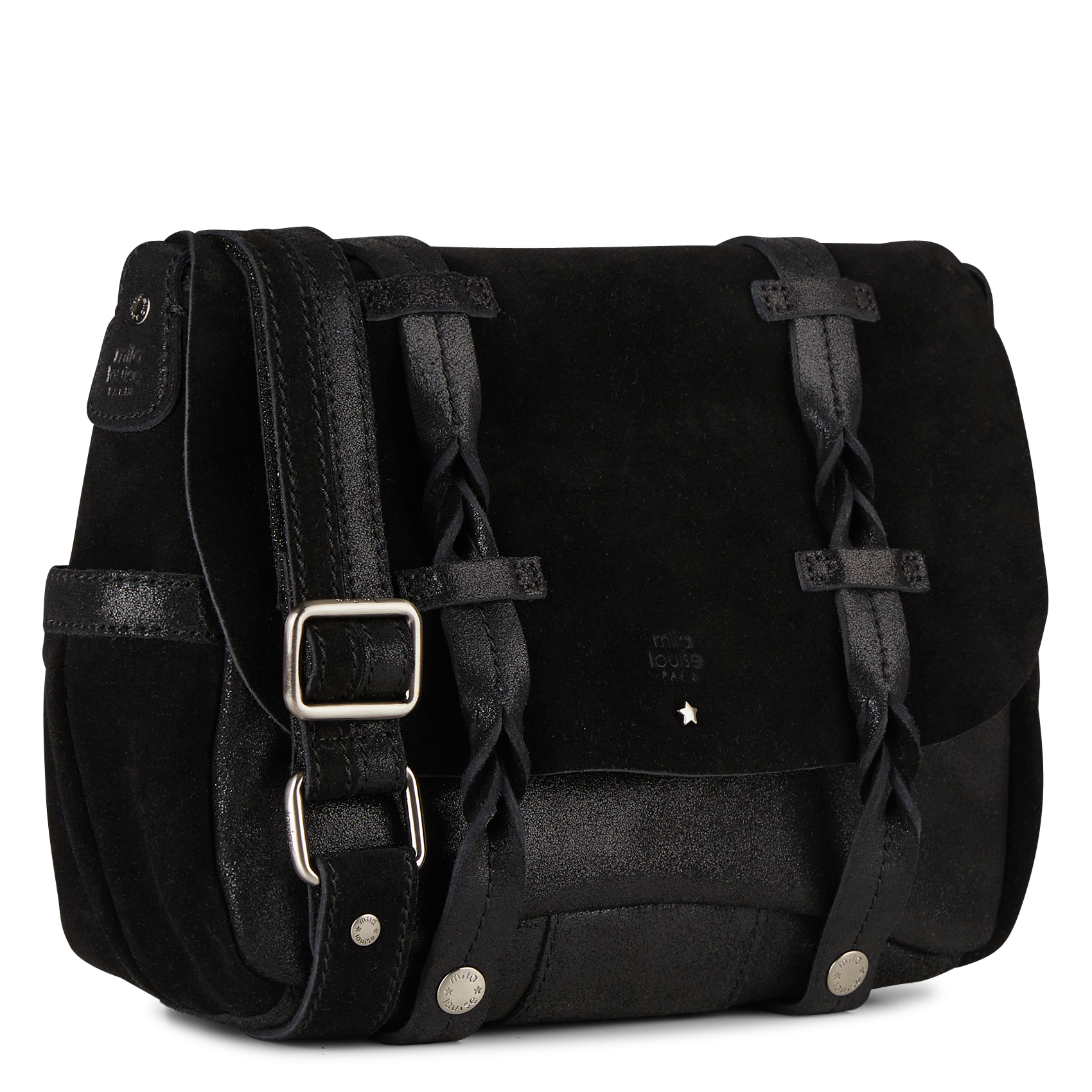 ALESS - Besace en cuir | Noir