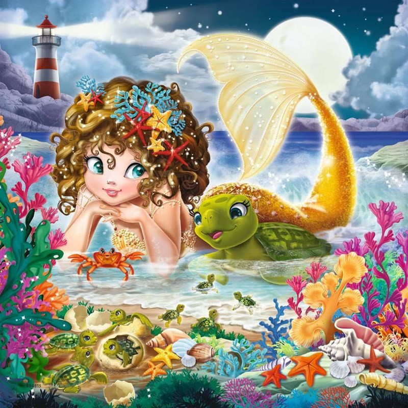 Ravensburger - Charming Mermaids 3x49p