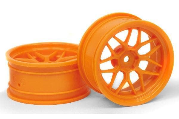 HPI TECH 7 WHEEL ORANGE (6MM/2PCS)