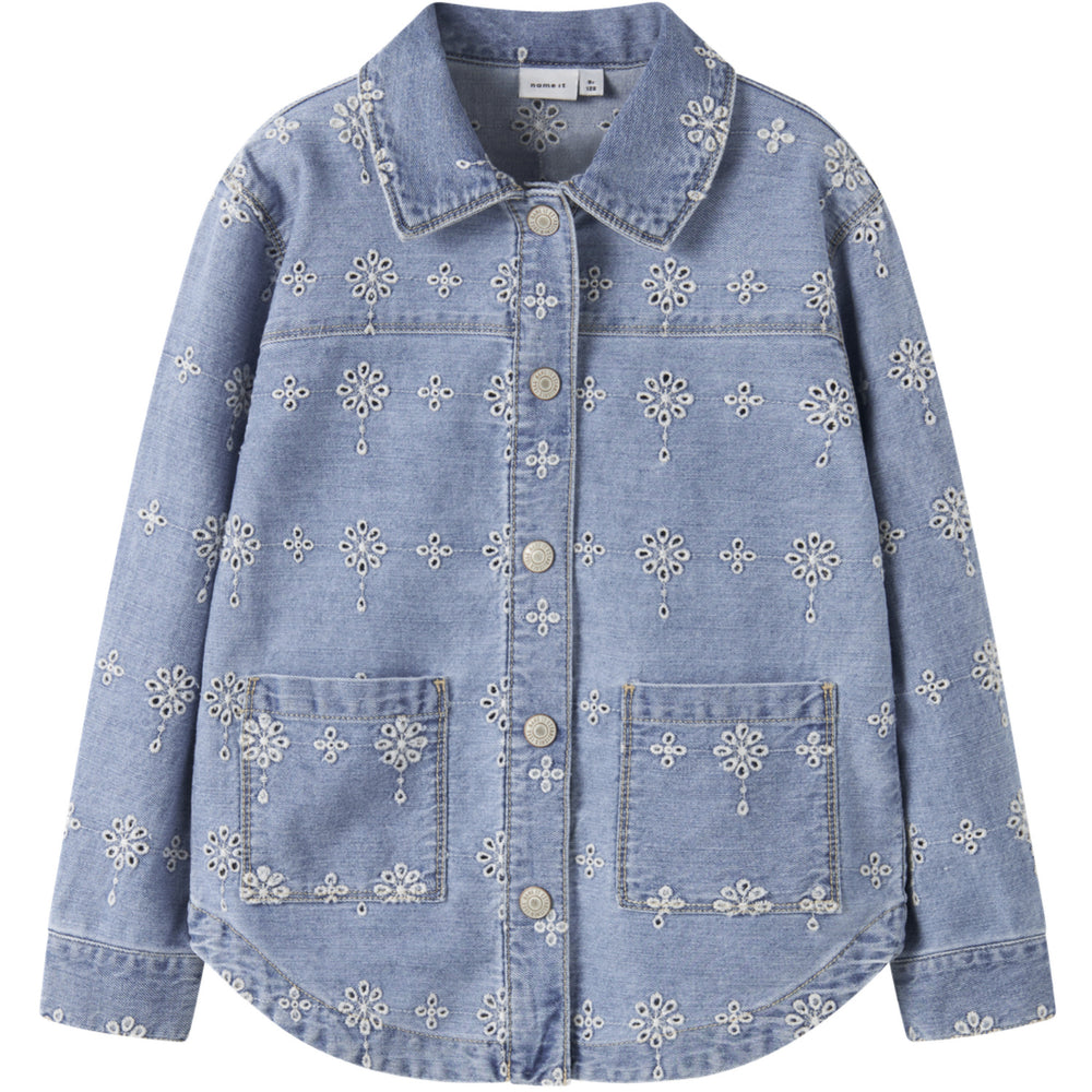 Køb Name It Light Blue Denim Anglaise Nkfharper Dnm Anglaise Jakke 1026-Ov H