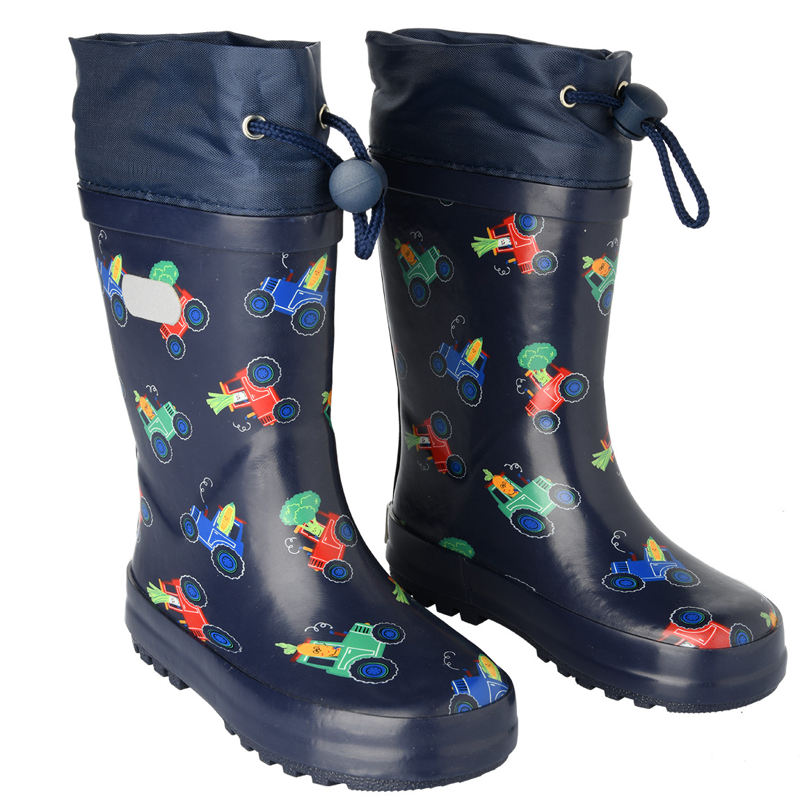 Topomini Baby Gummistiefel mit Allover-Print dunkelblau