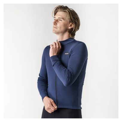 Maillot Manches Longues GripGrab Gravelin Merinotech Thermal Bleu
